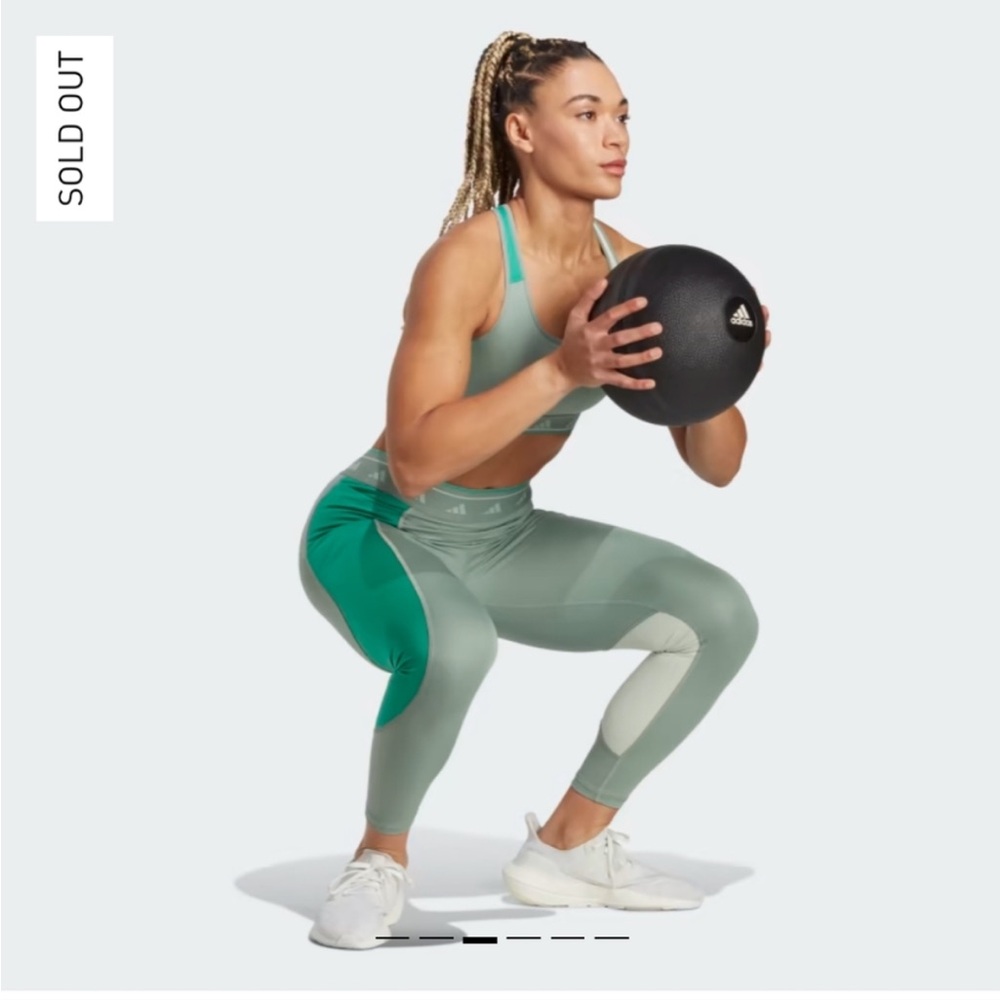 Sale! NWT Adidas TechFit Colorblock 7/8 Training Leggings